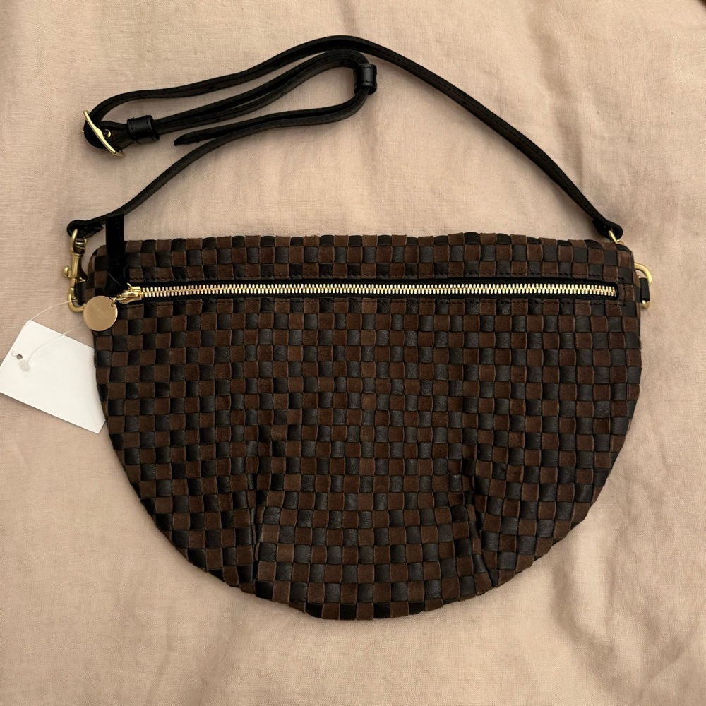 Clare V. Grande Fanny Pack in Brown Black NWT - Picture 4 of 6